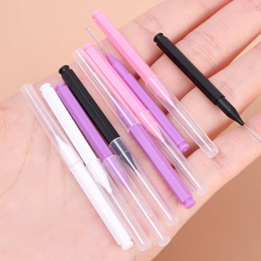 10-100Pcs Mini Eyebrow Brush Brow Lifting Brush Disposable Brow Lifting Brush Micro Bendable Eyelash Brow Applicator Makeup Tool 4