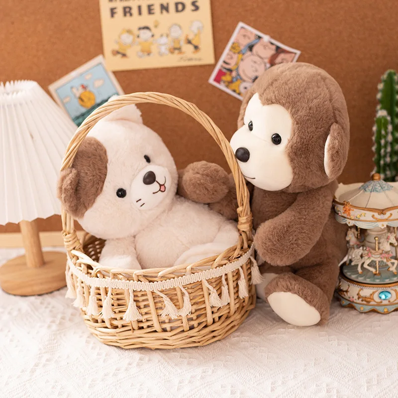Cute Monkey Rabbit Panda Plush Toys Animal Doll Girls Birthday Gift Grabber Dolls Soft Cuddly Stuffed Animals Kids