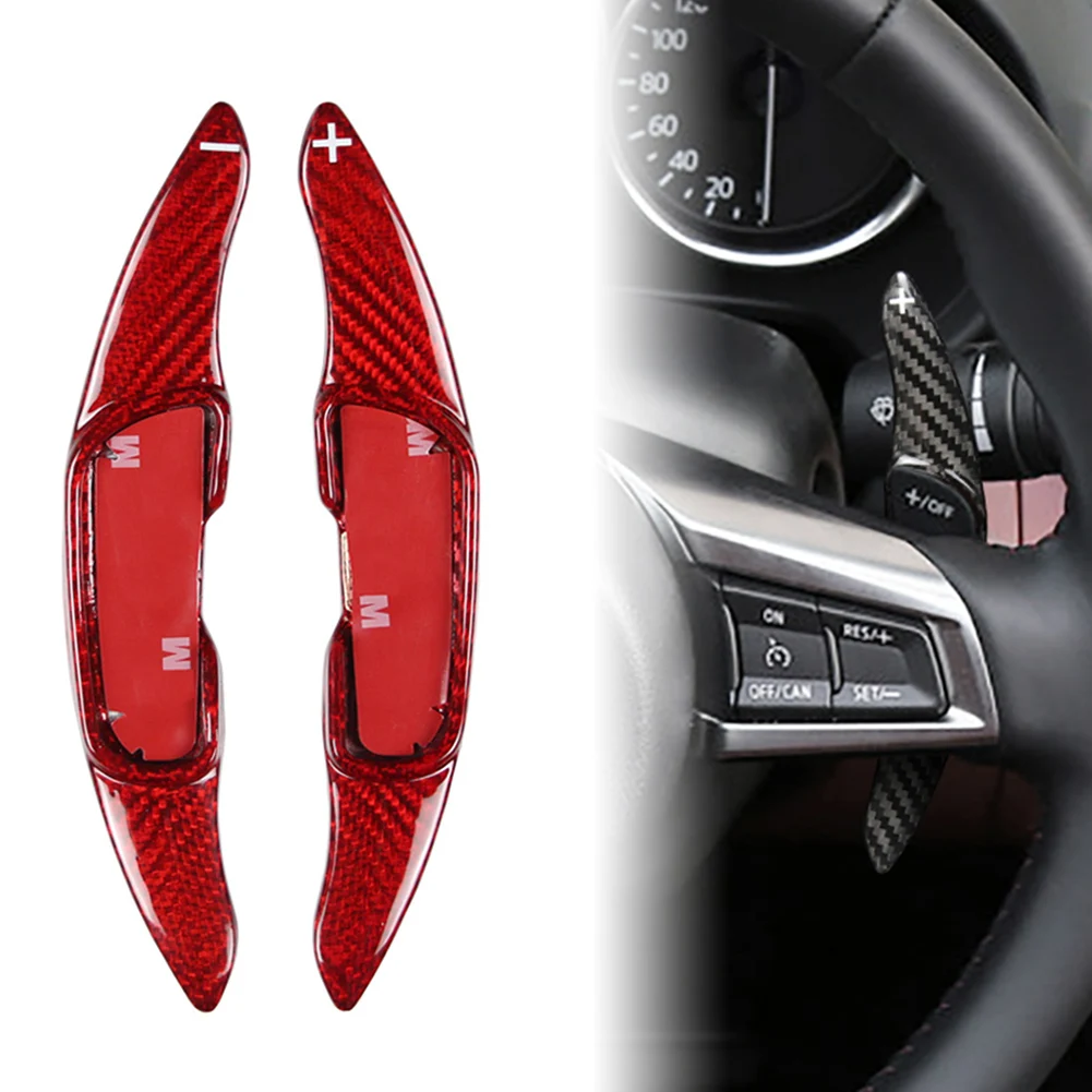 

Автомобильный переключатель передач на руль из углеродного волокна, удлинитель переключения передач для Mazda 3 6 2014-2017 и Φ CX3 2016-2017 и CX5 2013-2016