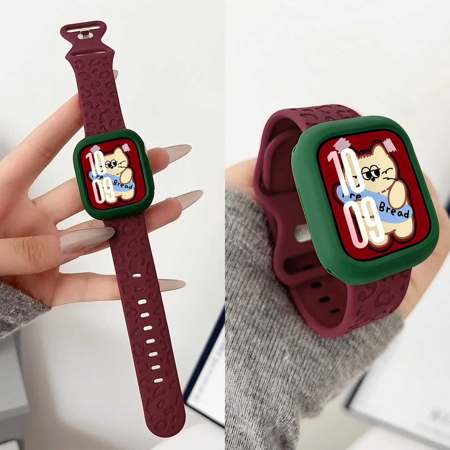Luxury TPU Silicone Watch Case & Strap with Bumper Protector