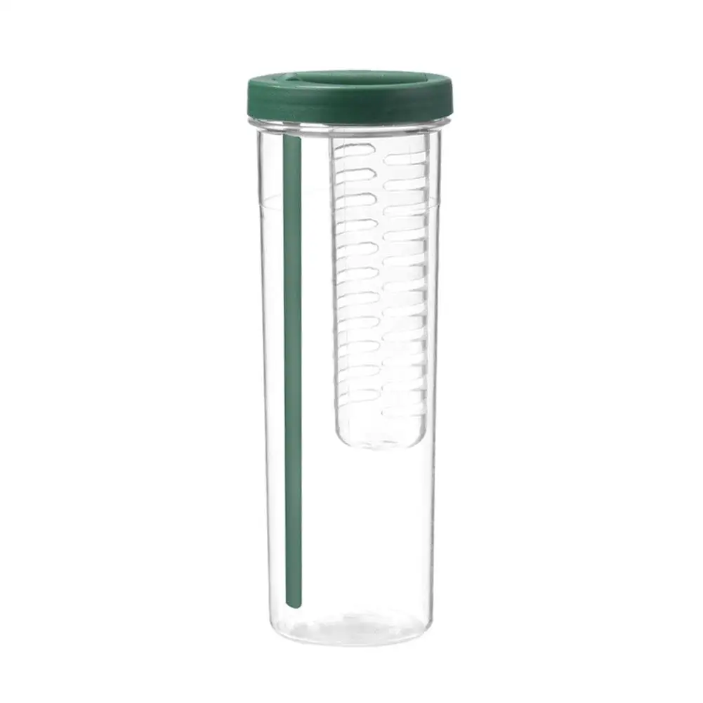 접이식 빨대 컵 투명 대용량 휴대용 컵 필터, 귀여운 레몬 물병, 주스 마시는 G5D4, 700ml