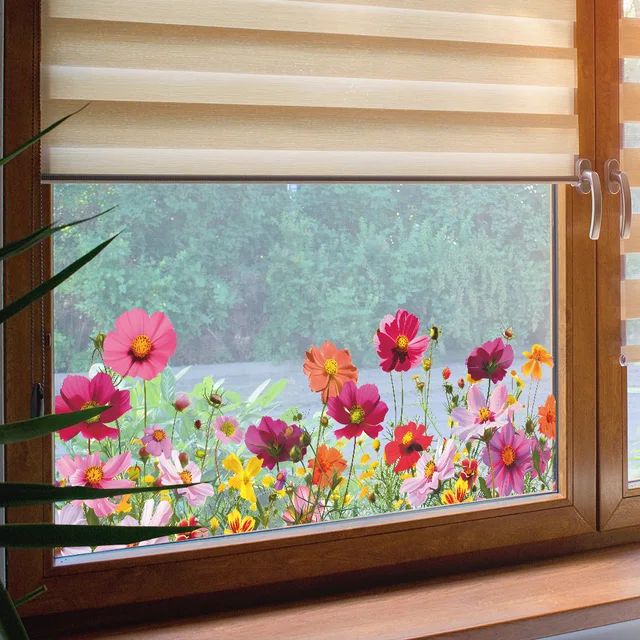 Colorful Flower Wall Stickers 5