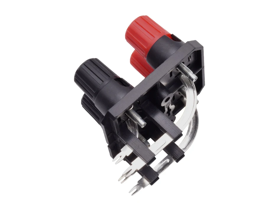 Prese A Banana Jack 4 Mm - 12 Pezzi (6 Rosse, 6 Nere) Per Pannello, Montaggio Con Dado