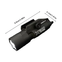 Многофункциональный X300U Scout Light Gun Light Lanterna, стробоскопический фонарик для винтовки, подходит для 20 мм рельса, страйкбольный подвесной фонарик для охоты — изображение 5