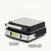 Classic waffle iron, dishwasher safe board, adjustable shadow/shrink control, no spills, easy to clean breakfast, black 4