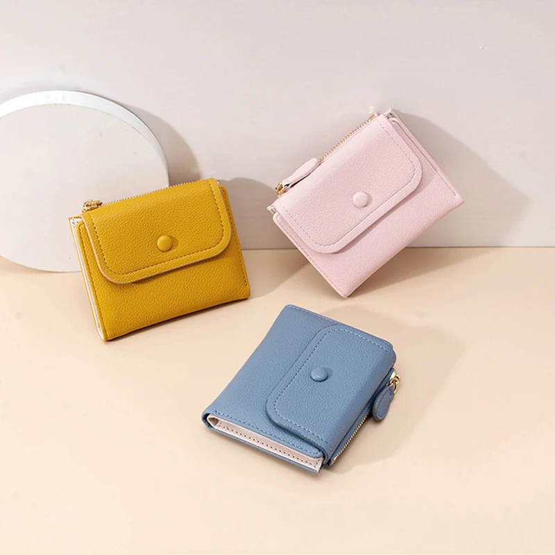 Small Pu Leather Women Wallet Mini Lady Coin Purse Pocket Female Wallet Card Bag Fashion Luxury For Women