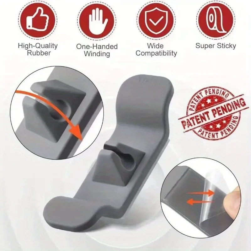 3pcs Cable Organizer Winder Cable Clips Table Cable Management Adjustable Cord Holder Cable Manager Fixed Clamp Wire Winder