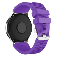 Silicone Sports Watch Band, 20mm/22mm, Universal Fit - Strap Width 22mm (Purple)