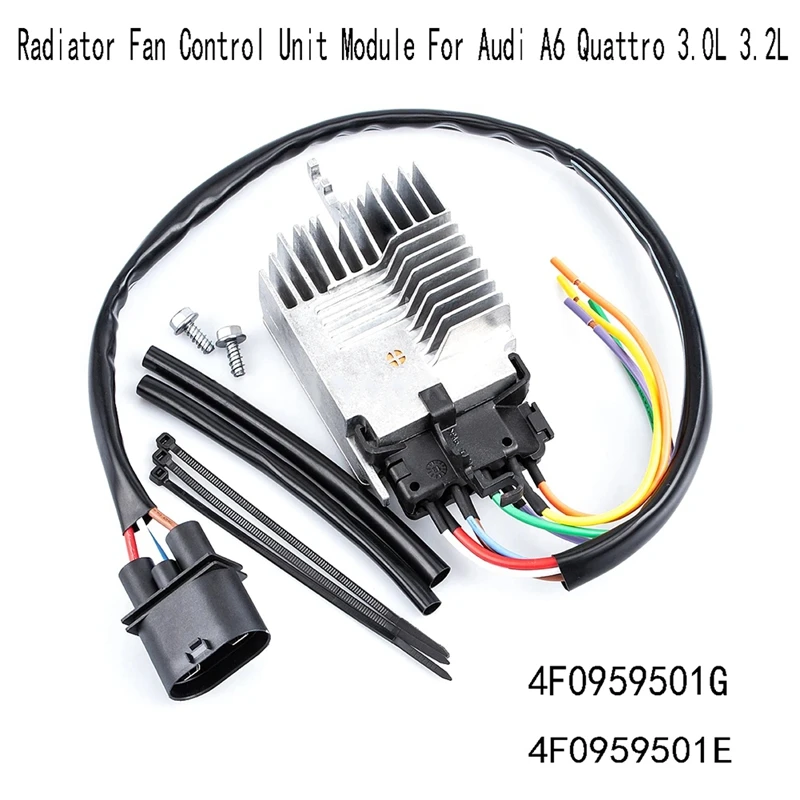 

4F0959501E Radiator Fan Control Unit Module For A6 Quattro 3.0L 3.2L 4F0959501G Replacement Parts Accessories