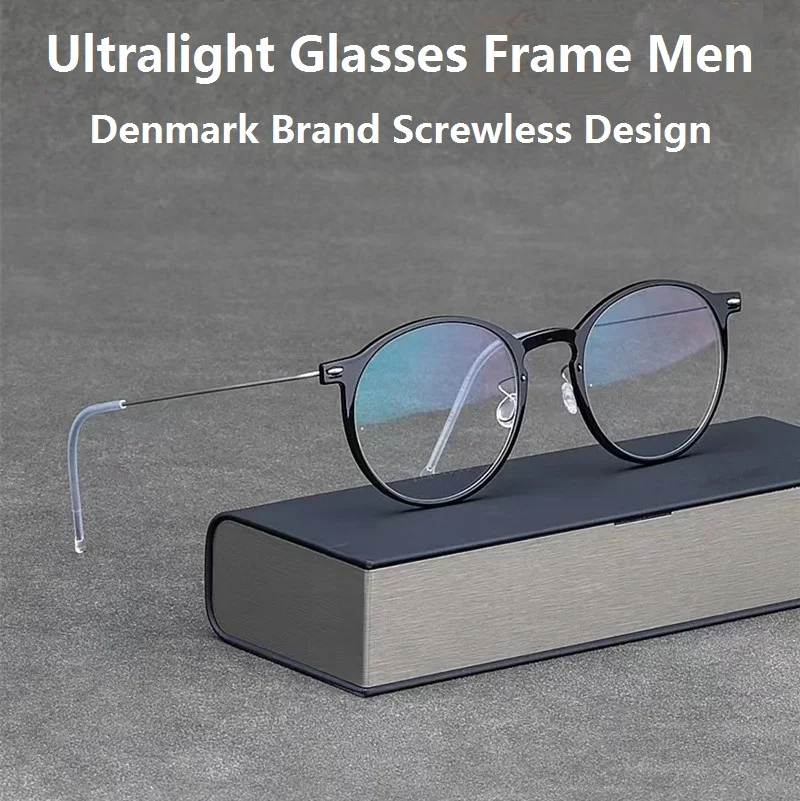 Lunettes Sans Vis En Titane Pur Pour Homme - Modèle LIND9704-N, Marque Danoise, CE