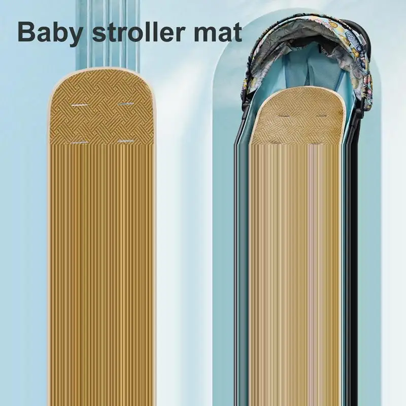 Baby Stroller Liner Baby Car Seat Cooling Cushion Rattan Seat Pad Infant Child Cart Mat Kids Carriage Pram Stroller Accessories