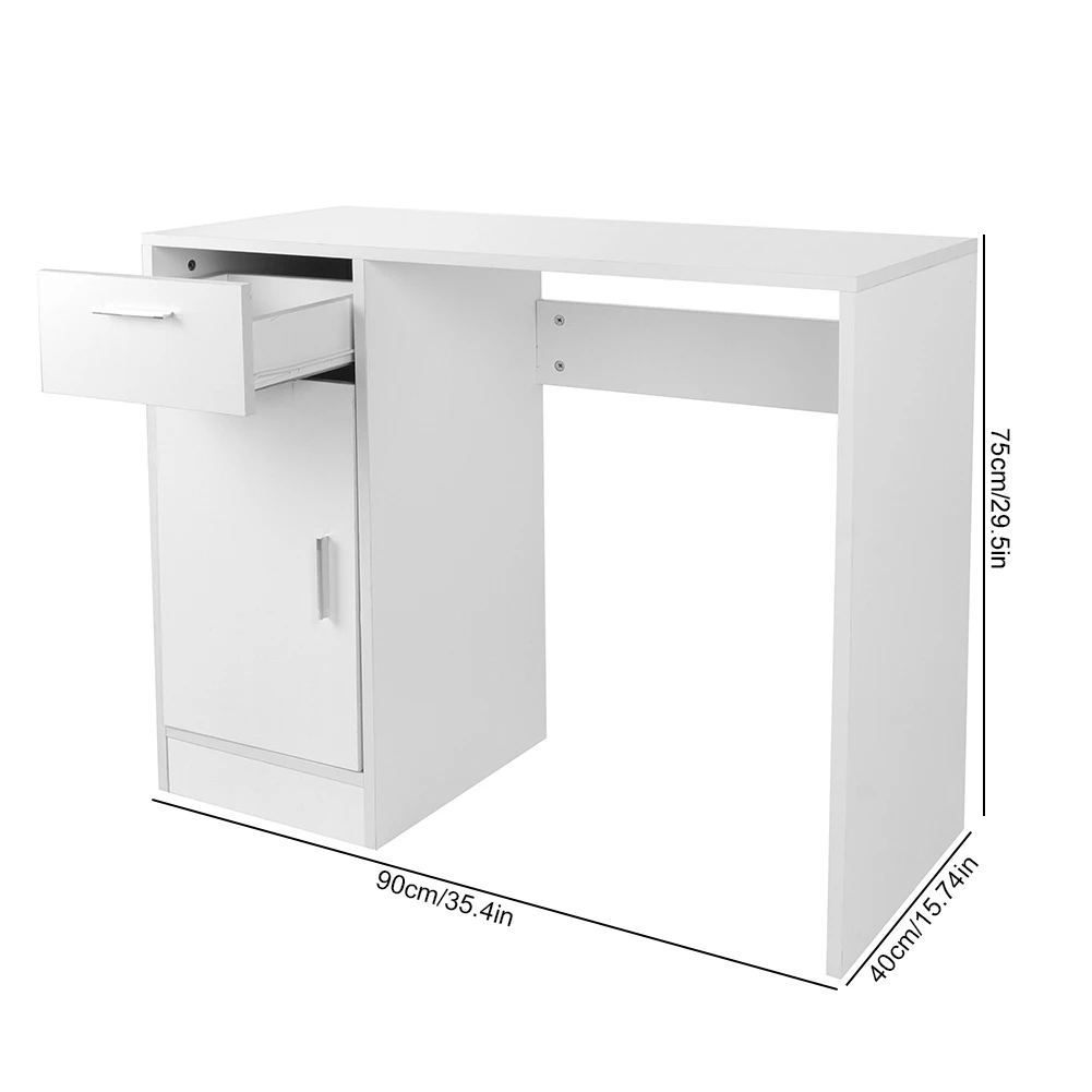 1 Drawer 1 Door Desk Desktop Table Drawer Door Compact Computer PC Laptop Desk Table Workstation Home Office Computer computer desk