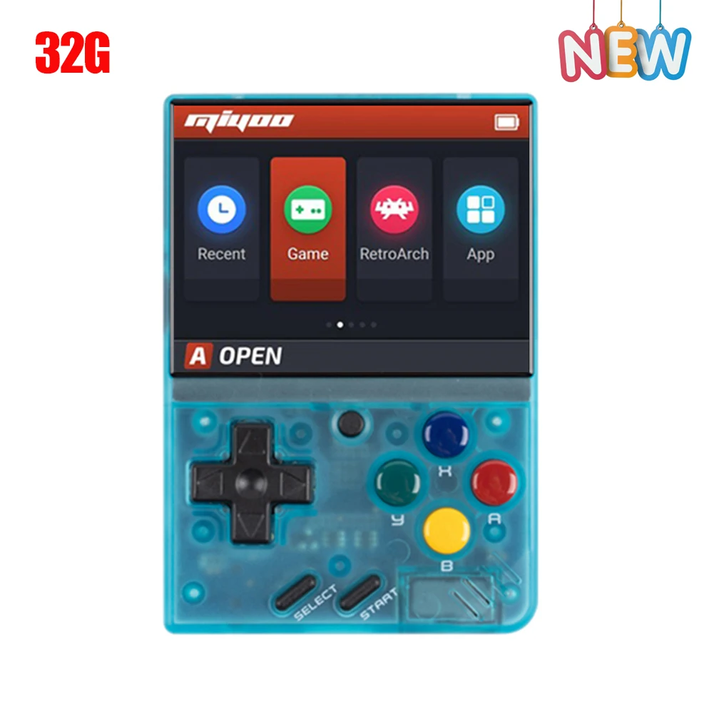 Miyoo Mini Pocket Video Game Consoles Retro Protable Player Built-In 2500+ Games with Tetris 2.8 Inch IPS Screen Gift for Kid 