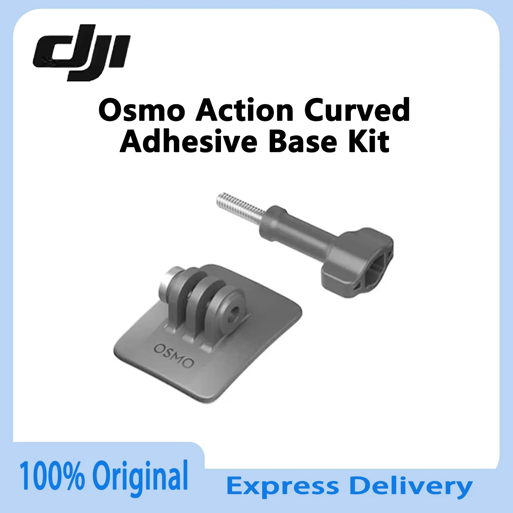 Support adhésif incurvé pour DJI Osmo Action - Lot de 2