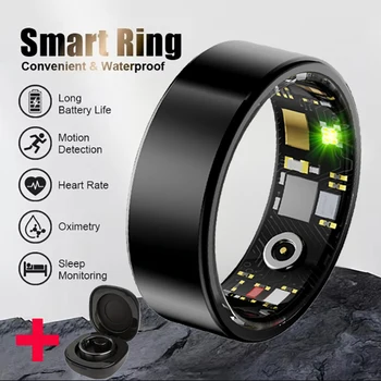 Nuovo Smart Ring Monitor sanitario impermeabile Smartring Scatta foto Esercizio Registra Anello Bluetooth Regalo di compleanno Uomo Donna