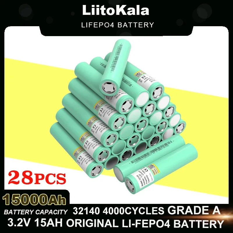 

Аккумуляторы LiitoKala, 3,2 в, 32140, 15 Ач, инвертор для аккумуляторов