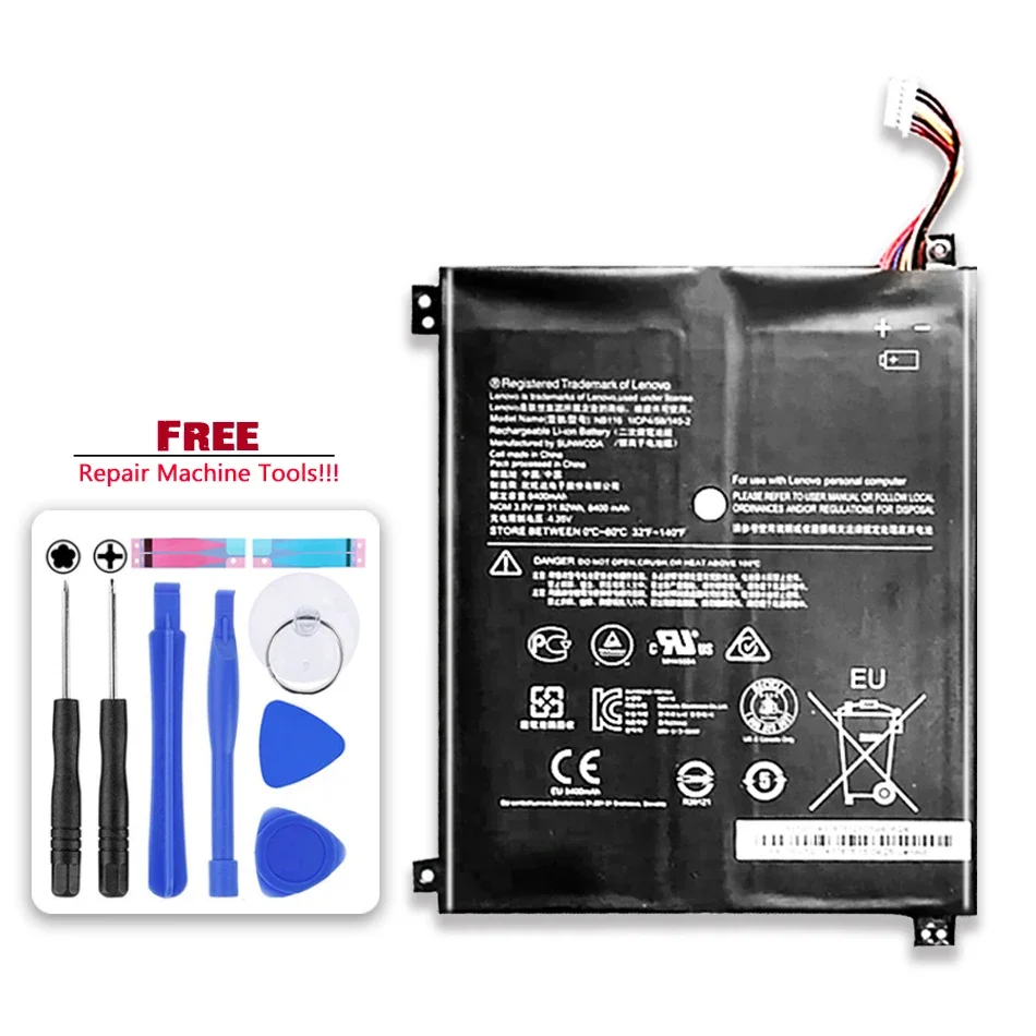 

Аккумулятор 8400 мАч NB116 для ноутбука Lenovo Ideapad 100S 100S-11IBY 100S-80R2S Series 0813001 1ICP4 145-2 0813001 5B10K37675