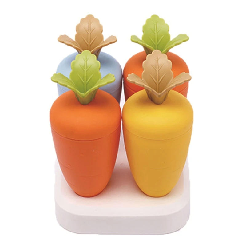 

Y166 Carrot Popsicles Molds for Frozen Mold with Drip-Guards Holder Durable Kitc