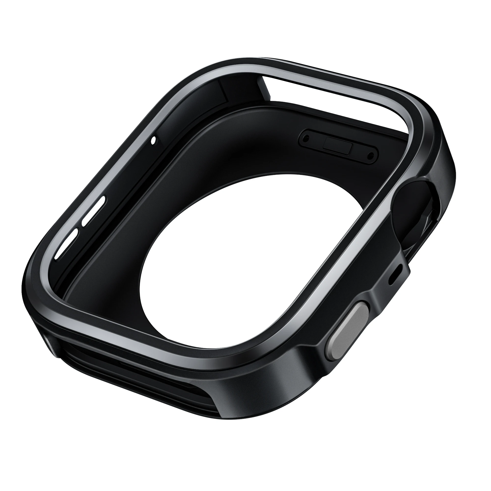 Rugged Hard Metal Protective Case for Smartwatches - Hollow Shell Bumper Cover Accessory