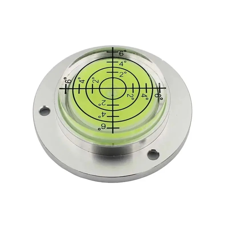 1PCS HACCURY Mini Level Round Bubble Spirit Level Diameter 50mm Height 13mm Magnetic Optional spirit level magnetic level tool portable spirit level bubble level