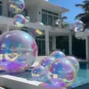 PVC Mirror Ball Inflatable Metallic Mirror Spheres Giant Shine Balloons Inflatable Christmas Outdoor Decoration Wedding Supplies 2