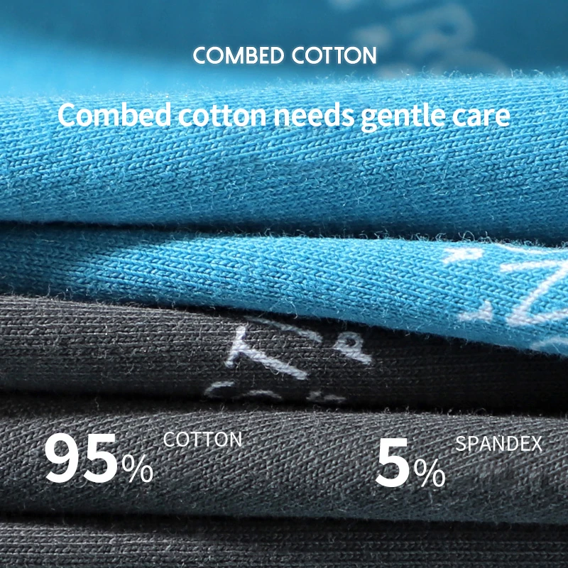 Nanjiren Men Underwear 5A Antibacterial  Boxer Cotton Print Underpants High Elastic Big U Warehouse Soft Breathable Male Panties