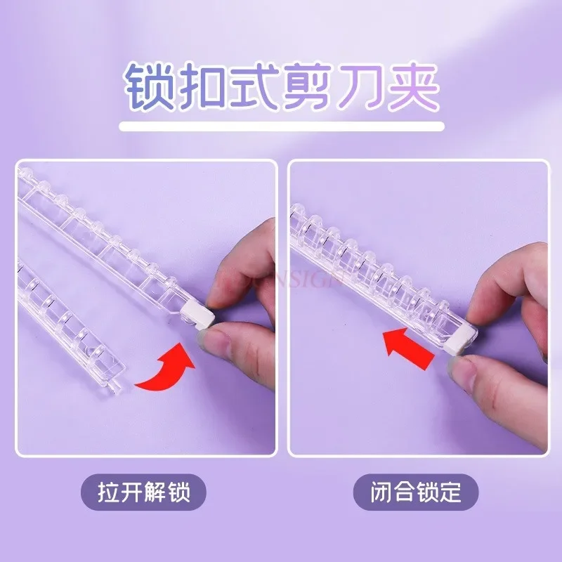 학습, 보관, 바인딩을 위한 2개입 가위형 대용량 분리형 노트 바인더