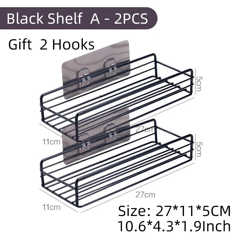 Aluminum Alloy Bathroom Shelves No-drill Corner Shelf Shower Storage Rack Holder Toilet Makeup Organizer for Shampoo Wall Supply 6