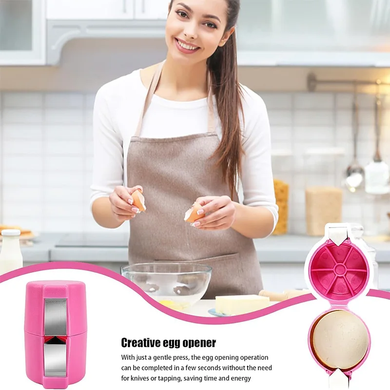 Stainless Steel Eggshell Separator Egg Peeler Kitchen Home Use Auxiliary Tool For Peeling Quick Opening Of Eggshells