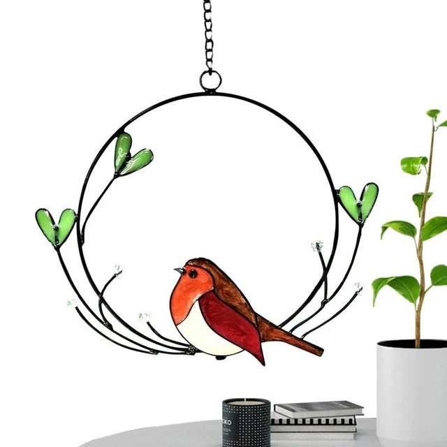 Glass Pattern Owl Bird Stained Window Hanging Suncatcher,Bird Decor Wall  Art for Living Room Bedroom Kitchen Window - AliExpress