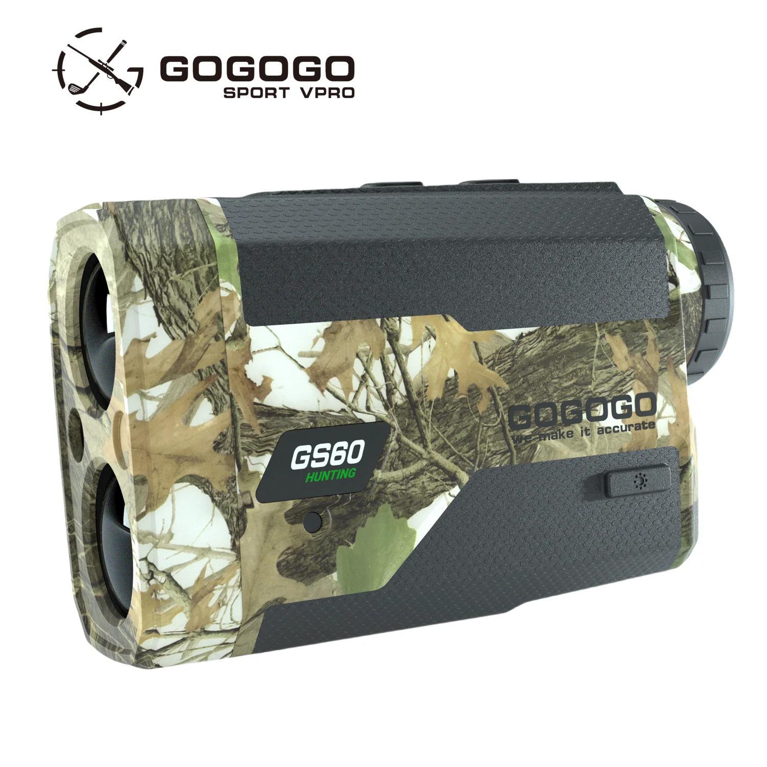 Gogogo Sport Vpro 1000m Hunting/Golf Rangefinder with Red Display Horizontal Distance 6X Rechargeable Laser Range Finder GS60