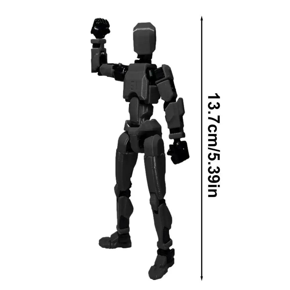 Action Figure Robot Snodabile 3D - Modello Da Collezione 13.5cm, Posa Completa Con Accessori