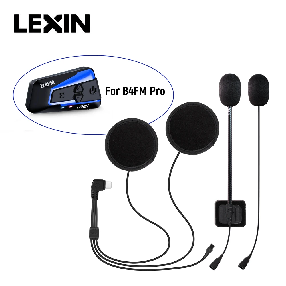 LEXIN LX-B4FM-X intercom headset&clip set for full/half helmet
