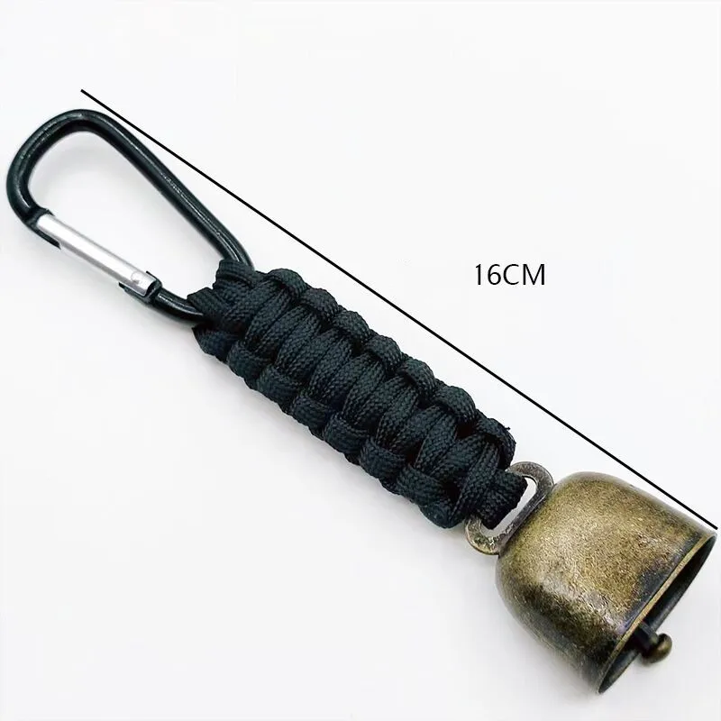 Camping Bear Bell Paracord Bear Bell Party Camping Atmosphere Decoration Wind Chime Backpack Tent Car Pendant Noise Bells Prevent Wild Animals