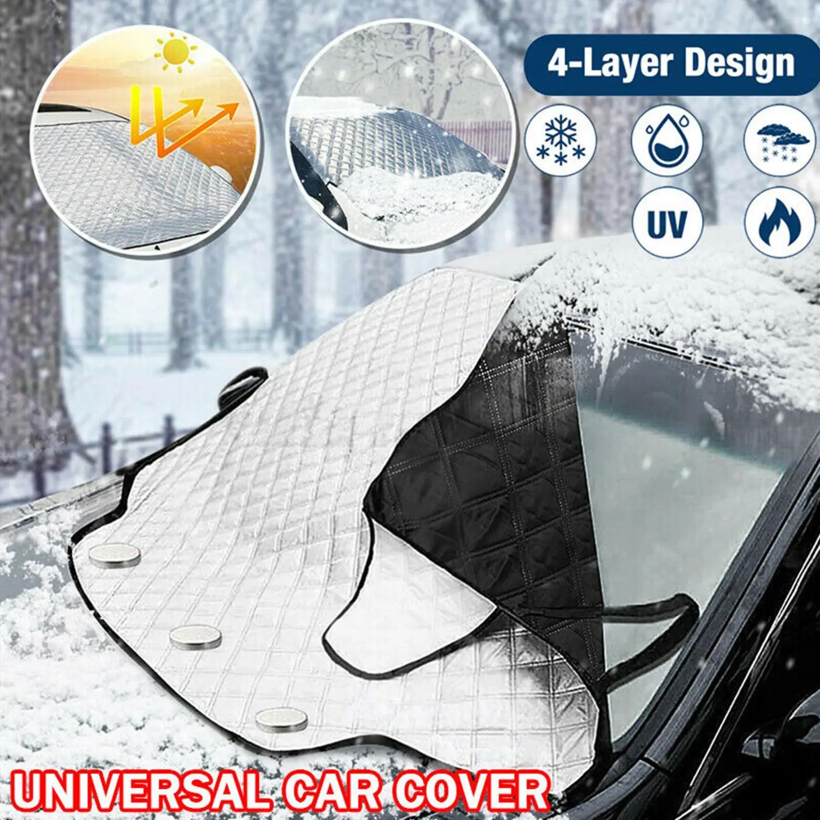 Car Windshield Cover Winter Ice Frost Guard Sun Shade