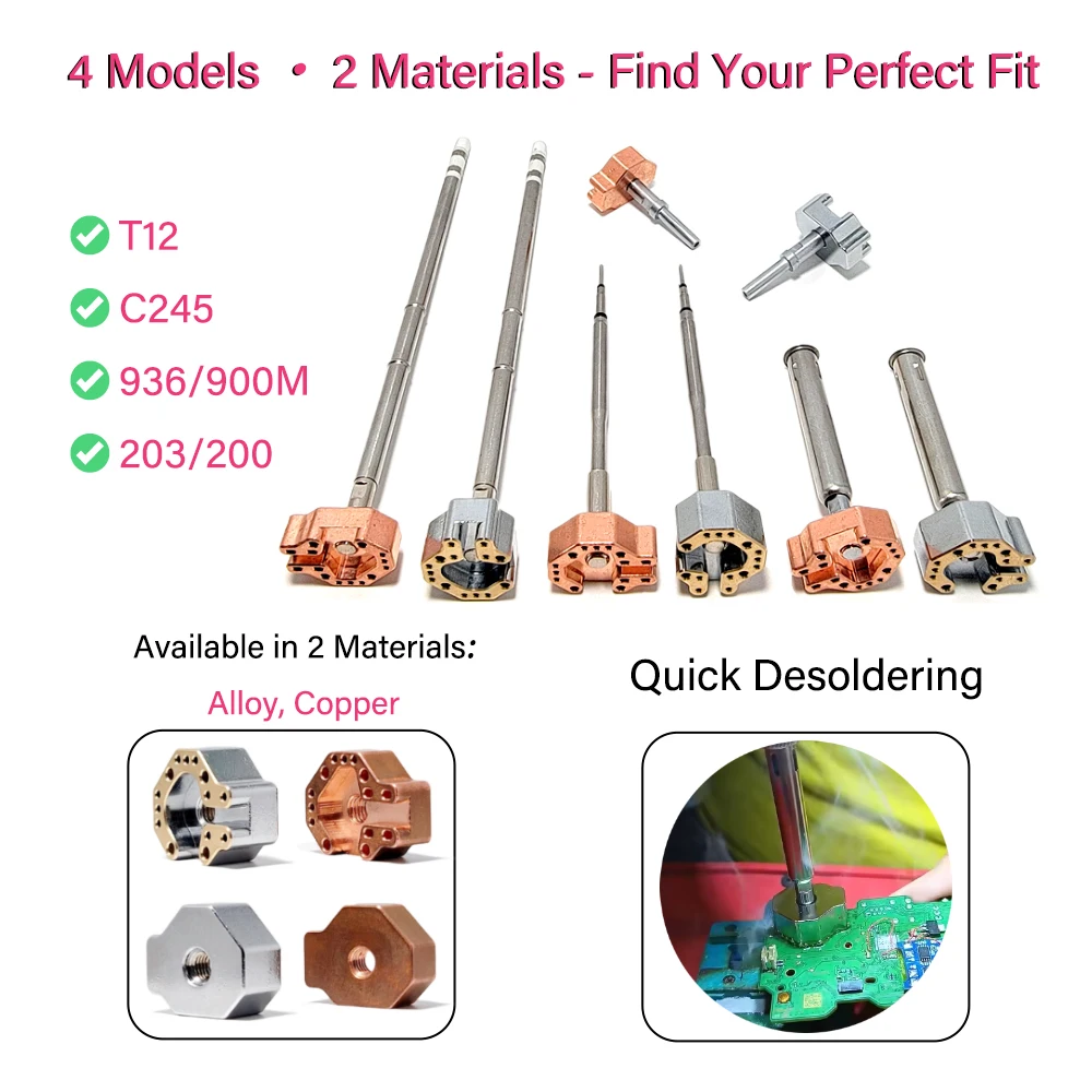 Joystick Disassembly Tool Removable Joystick Soldering Iron Tip T12 C245 936/900M 203/200 Heating Core Xbox PS4 PS5 Switch Pro