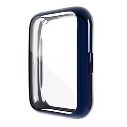 TPU Protector Case: Plated All-Around Bumper Screen Cover for Huawei Watch FIt 2 (Blue)
