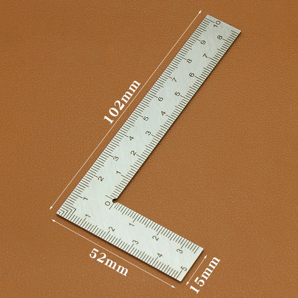 Mini L Shape Ruler Measuring Layout Tool Stainless Steel Square 90 Turning Ruler Precision 1-5Pcs For Building Framing Gauges angle measuring ruler angle ruler framing ruler measurement ruler angle measuring tool