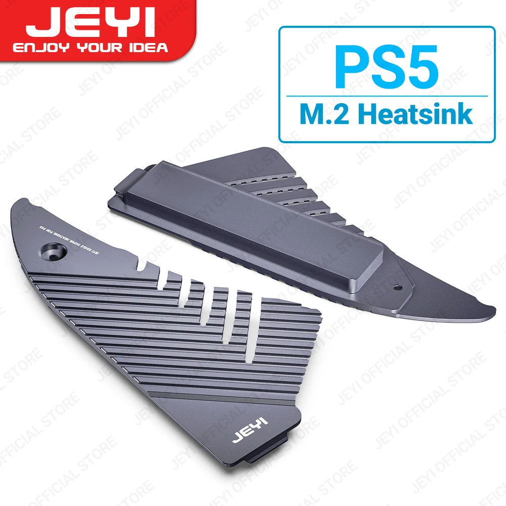 Dissipador Ssd Área Grande Refrigerador de Alumínio Sólido Almofadas Térmicas para Playstation Pcie 4.0 M.2 Nvme com Versão Rgb Jeyi-ps5 M.2
