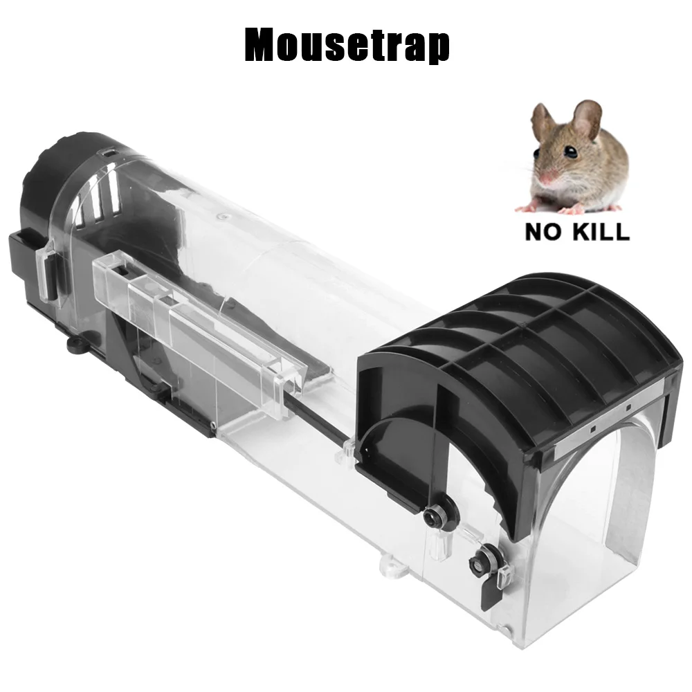 Safe Firm Smart Self-locking Mousetrap Rodents Trap Reusable Plastic for Indoor Outdoor Garden Household mouse catcher trap