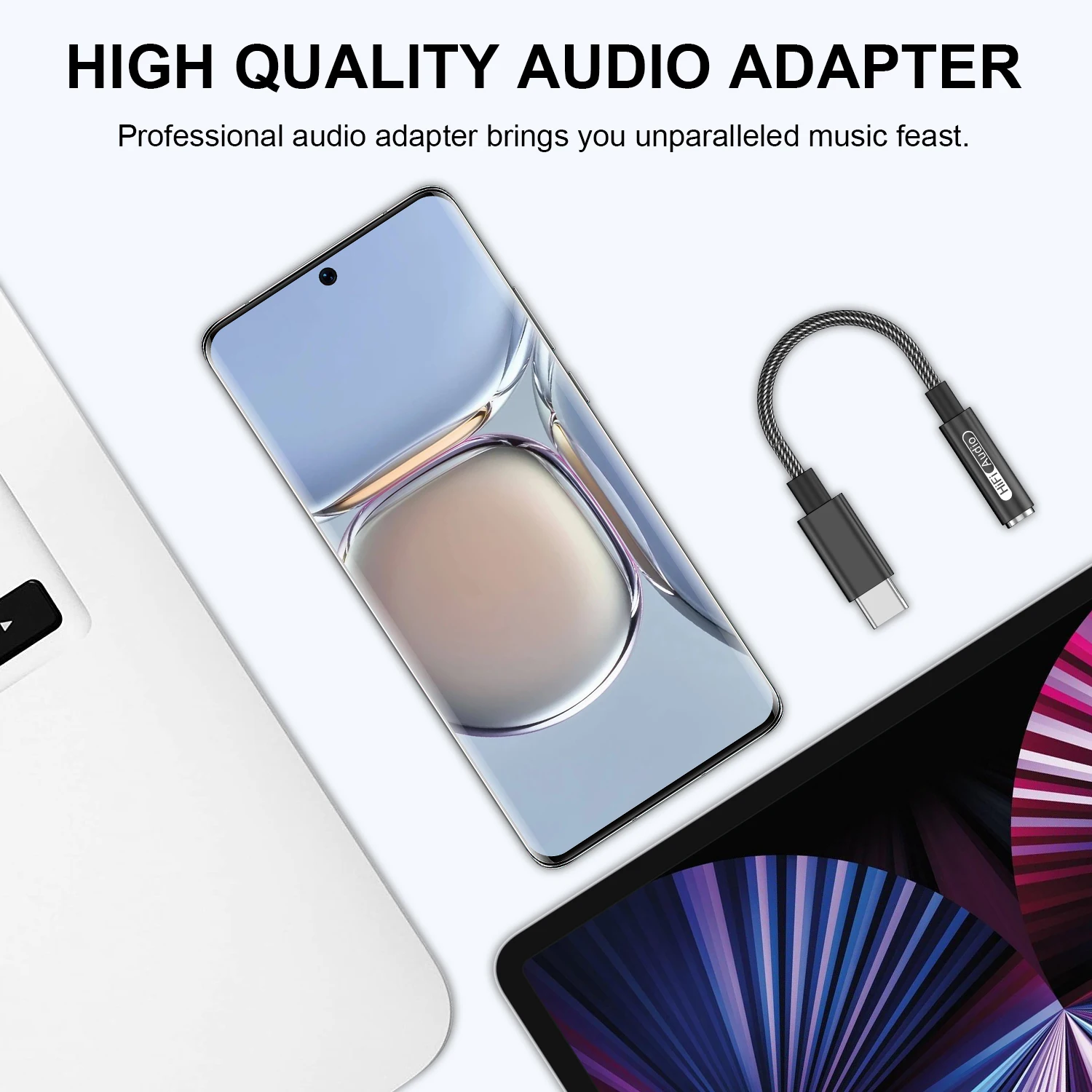 USB Type C to 3.5mm Earphone Adapter ALC5686 CX31993 HiFi DAC USB C To 3.5mm Jack Headphone Audio AUX Cable Xiaomi Huawei