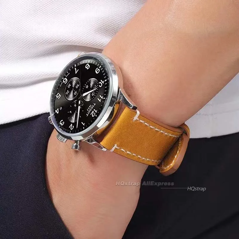 Vintage-Style Leather Quick Release Watch Strap | Premium Replacement Band