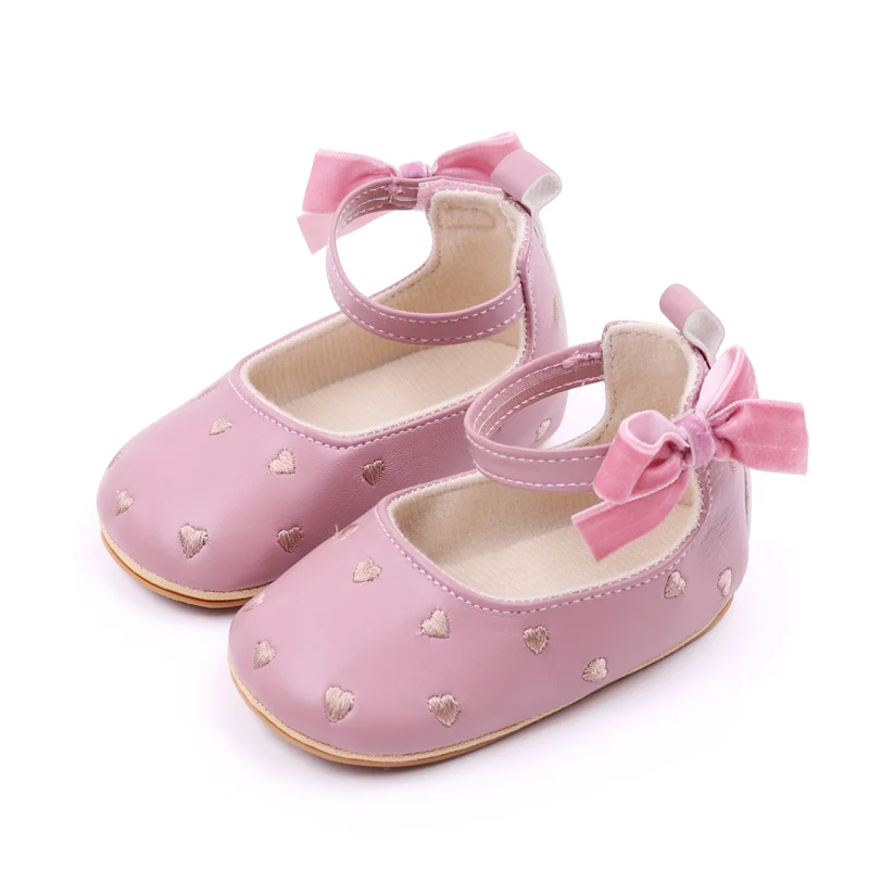 Baby Girl Shoes Cute Bowknot High Quality PU and TPR Sole Anti-slip Toddler Newborn 0-9-18 Months Prewalking Sandal 2024 BJZ3212 3