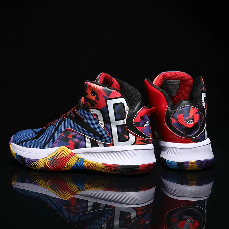 

Hot Sale Basketball Shoes Men Sneakers Boys Basket Shoes Autumn High Top Anti-slip Outdoor Sports Shoes Trainer Women Summer