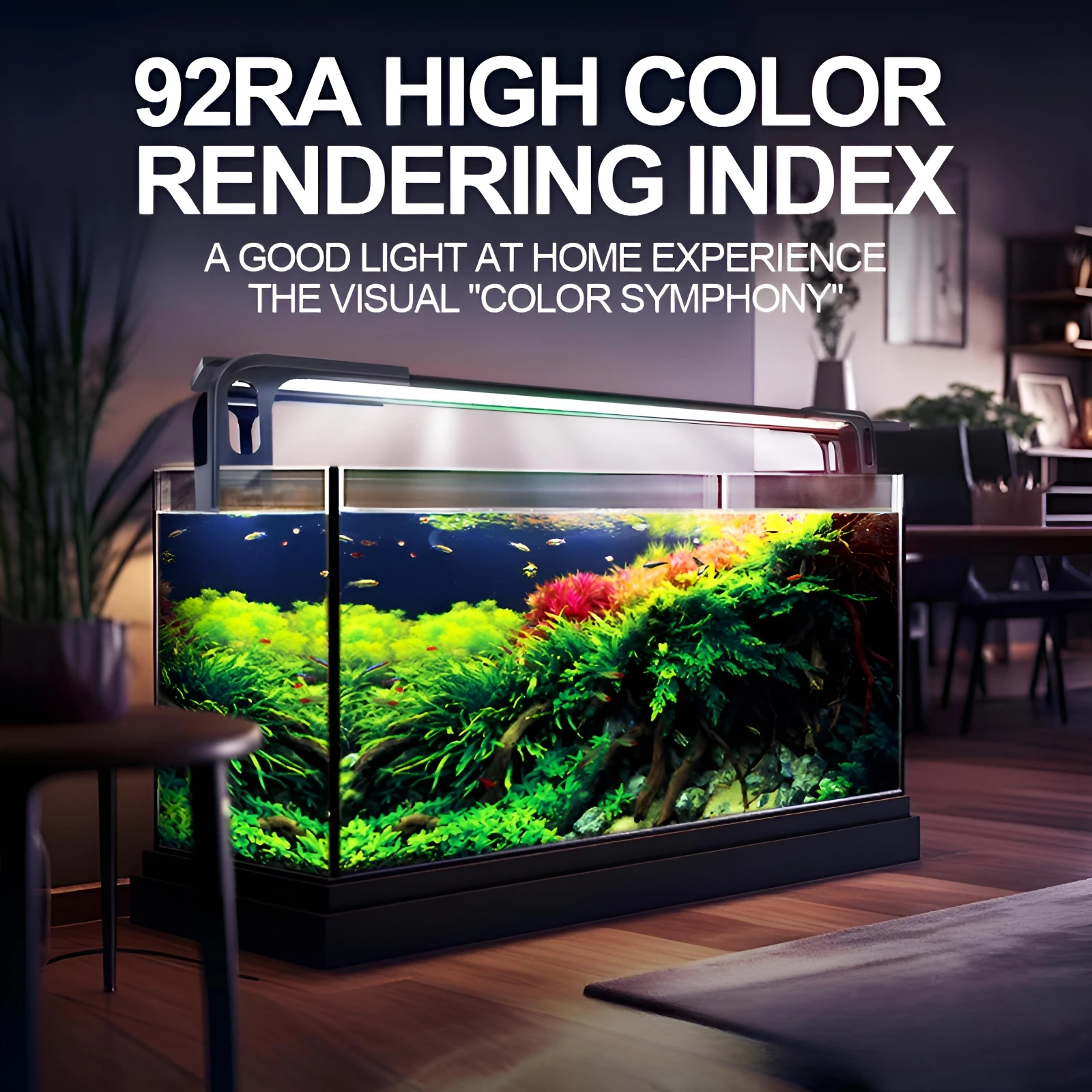 YIKEDA-Full Spectrum Water Grass Light Three Colors Free Switching LED Waterproof Bracket Lighting Algae Diving Fish Tank