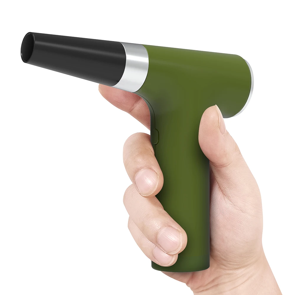 Мини-беспроводной электрический пылесос для сжатия воздуха, зеленый перезаряжаемый инструмент для чистки клавиатур и ПК