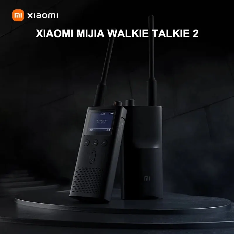 Xiaomi Mijia Walkie Talkie 2 5W UV Dual Band Radio IP65 Waterproof 13 Days Long Standby Interphone Location Share wireless walkie talkie