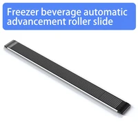 Support coulissant pour congélateur de supermarché, support coulissant automatique pour boissons, armoire réfrigérée, réapprovisionnement, dépanneur, étagère à roulettes 5