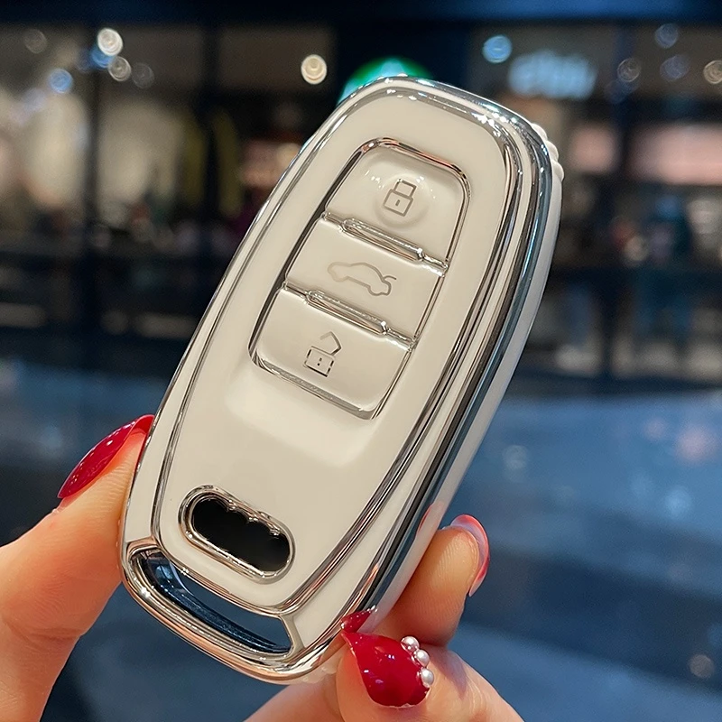 Car Key Case Cover For Audi A6 A1 A3 A7 A5 A6 C7 A4 B9 R8 Tt Mk2 C6 A3 8p C5 Q7 S7 Q8 A8L RS 3 S4 S6 C6 A4 B7 B8