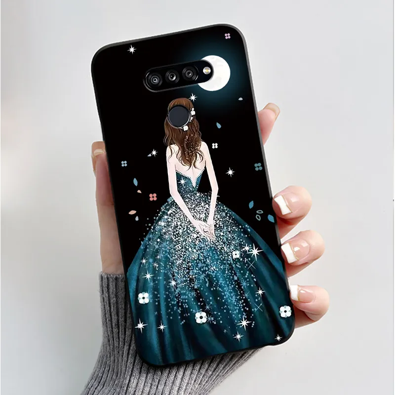 Fashionable Black Silicone Bumper Cover with Butterfly Flower Design - Soft Phone Case